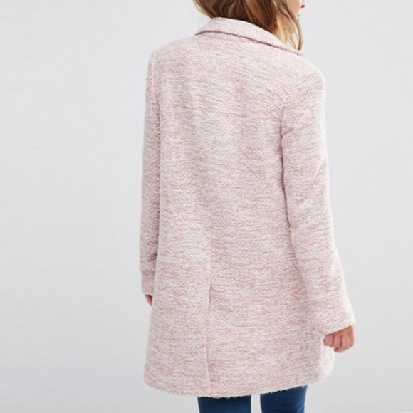 Asos Pink Texture Coat - Picture 2 of 7